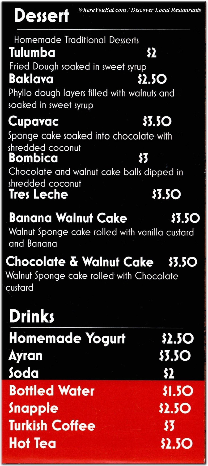 menu image