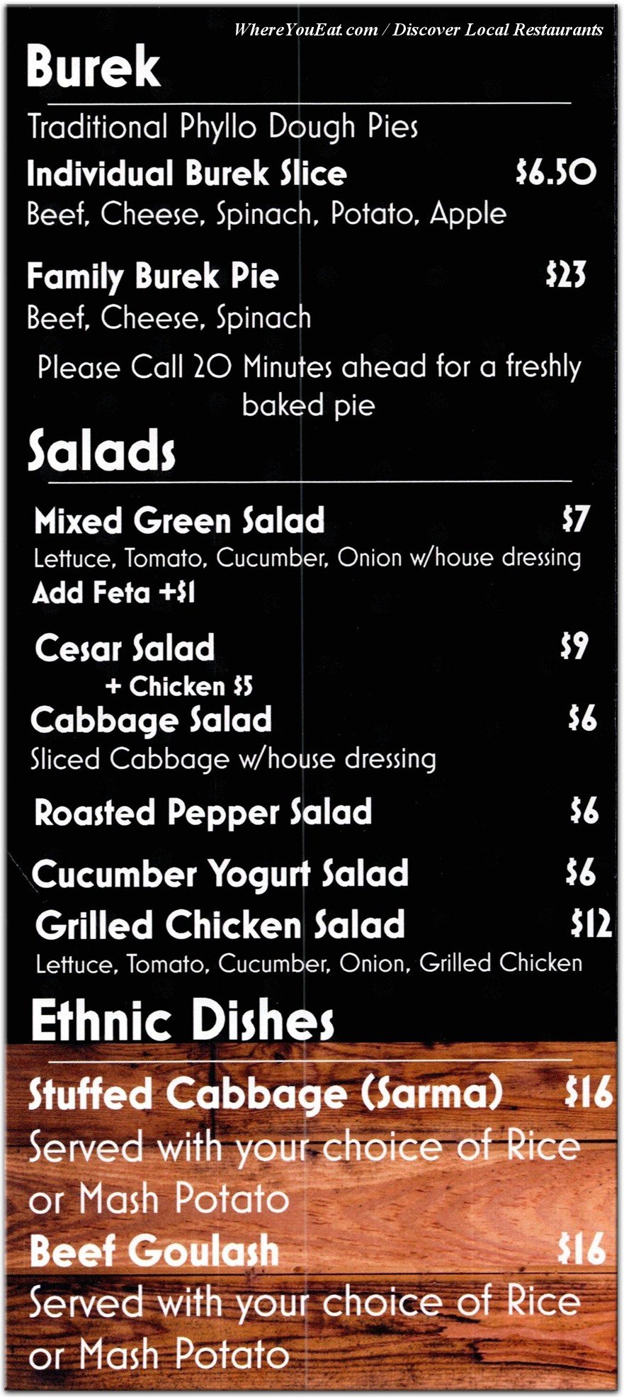 menu image