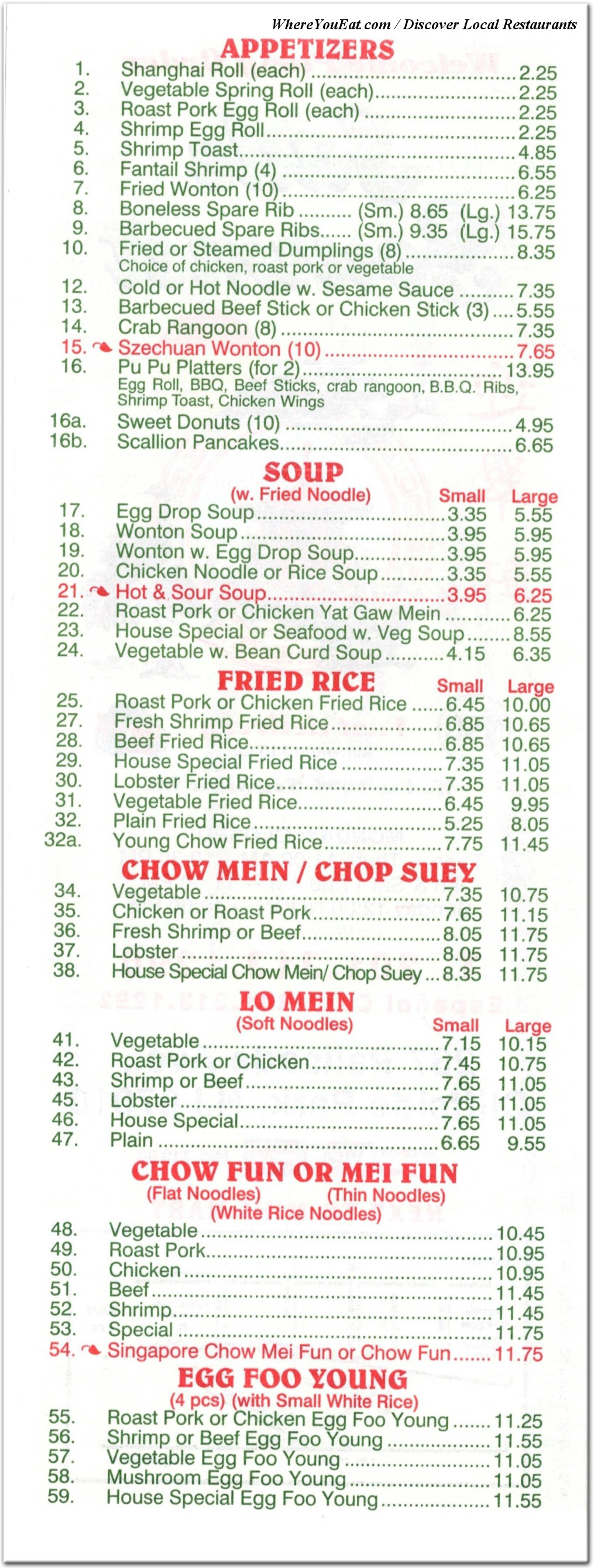 menu image
