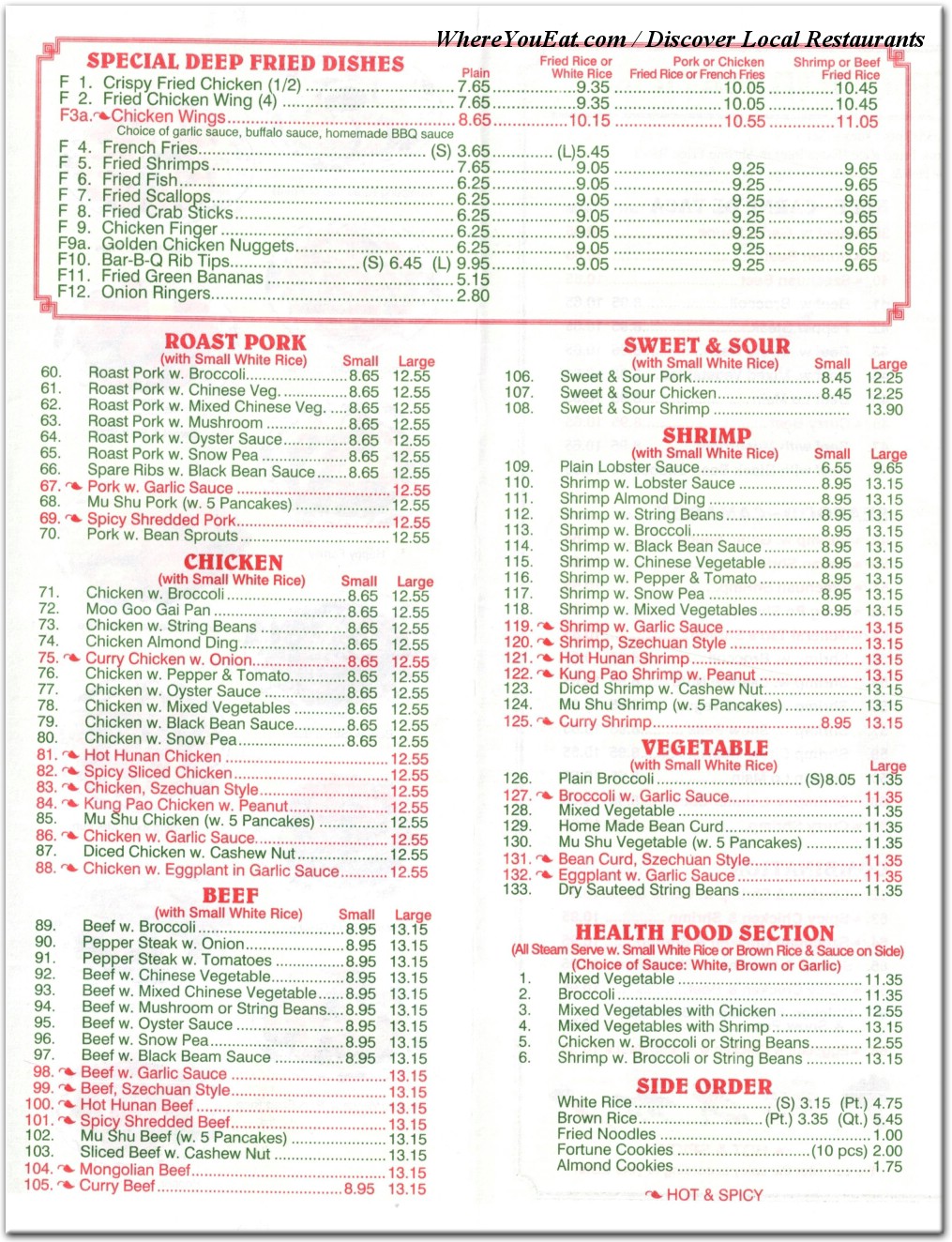 menu image