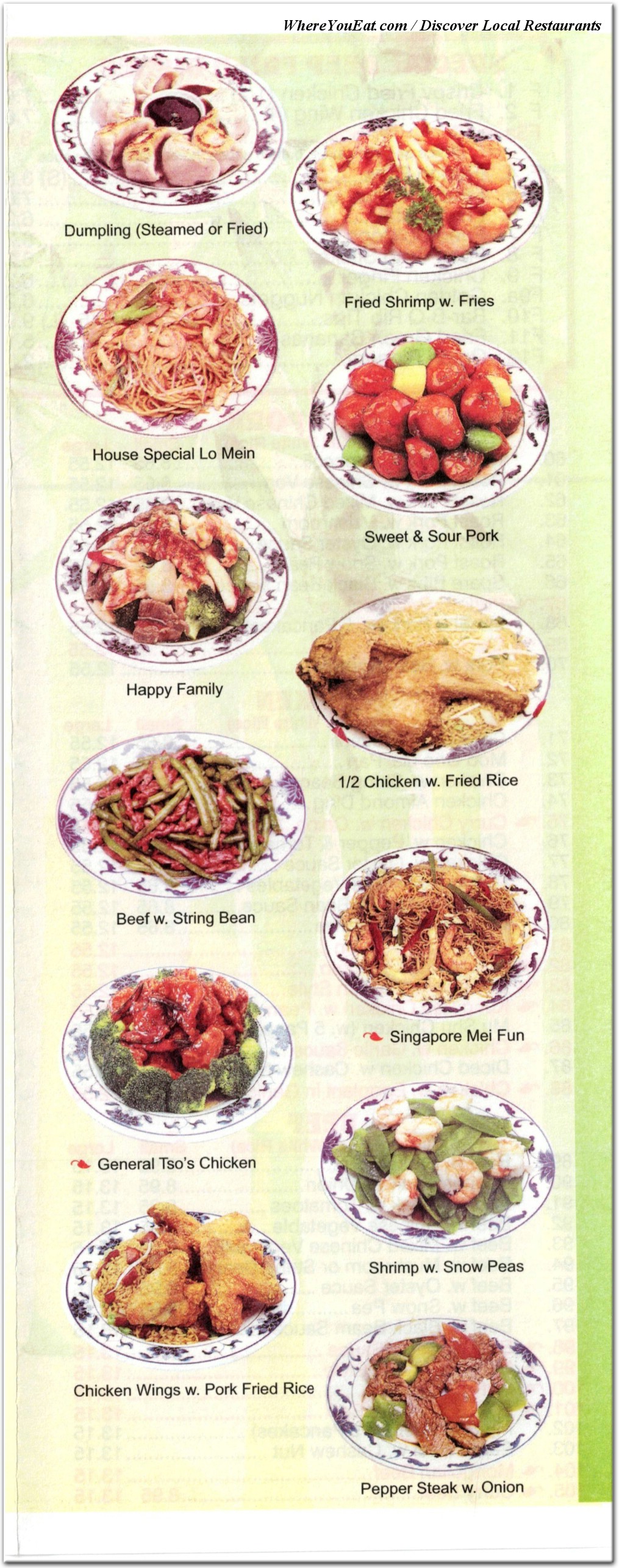 menu image