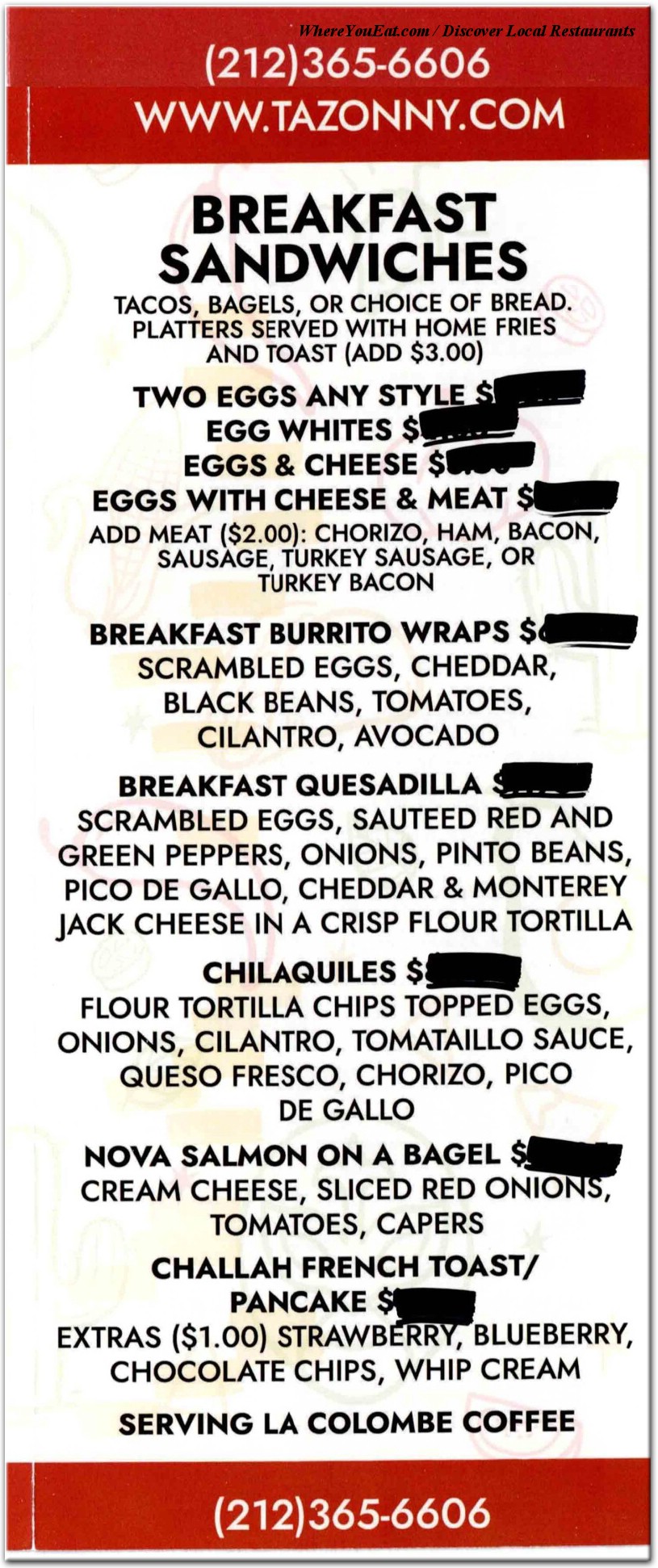 menu image