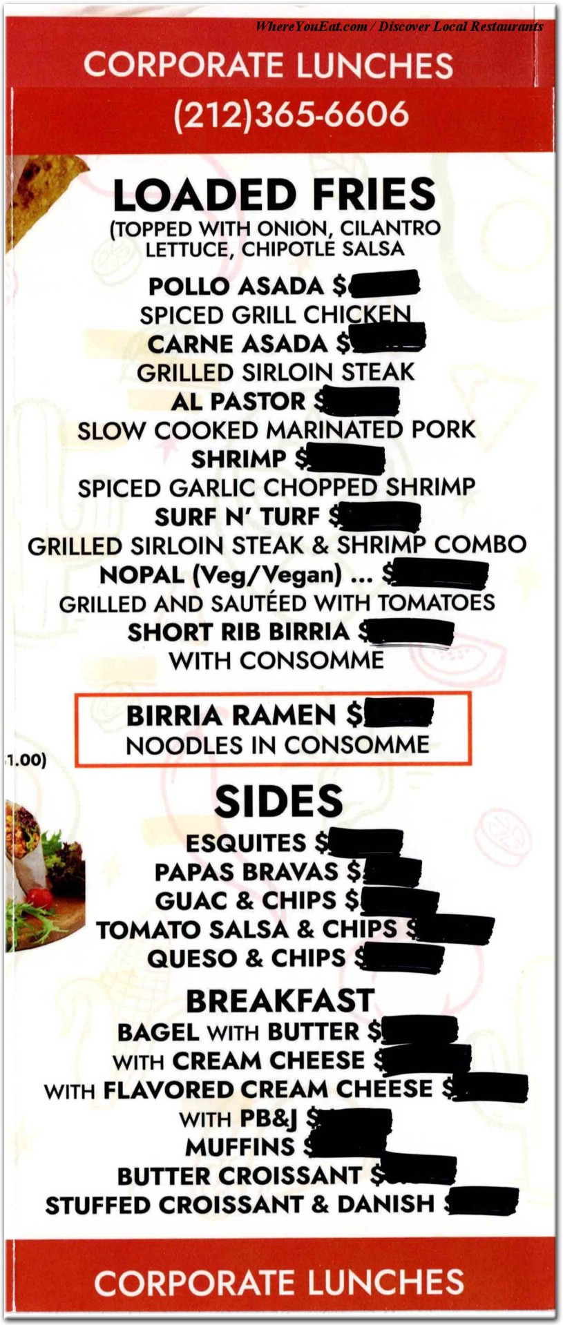 menu image