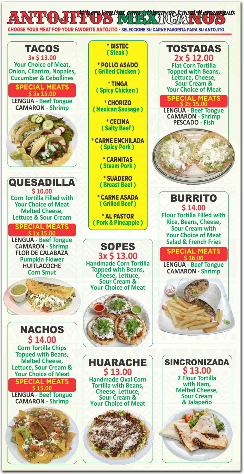 menu image