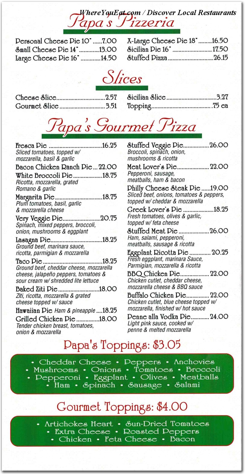 menu image