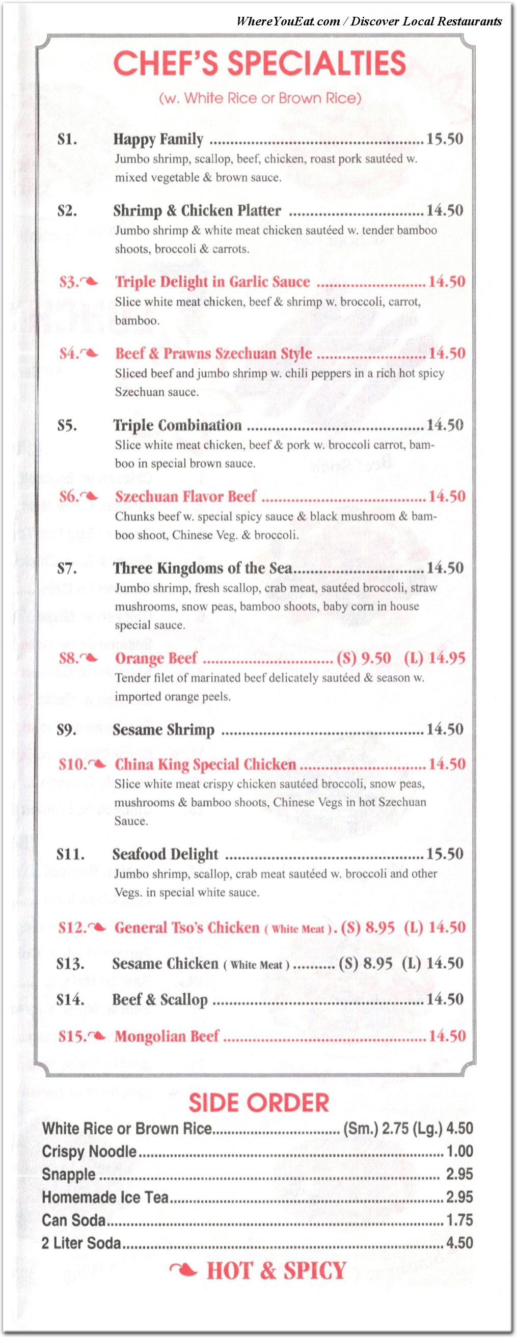 menu image