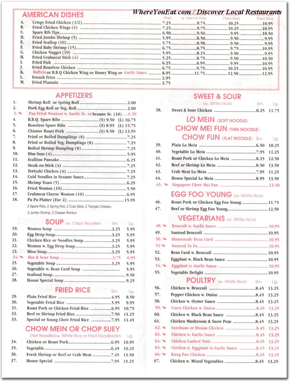 menu image