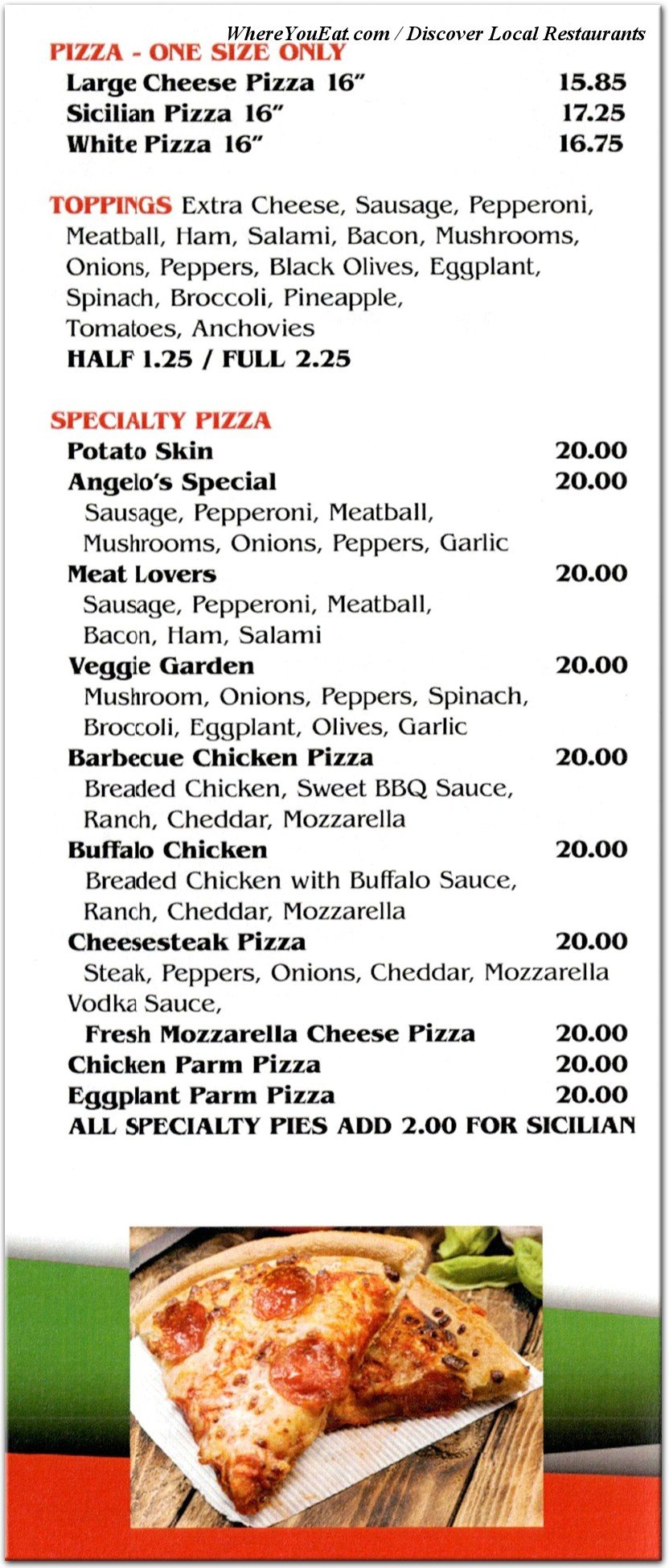 menu image