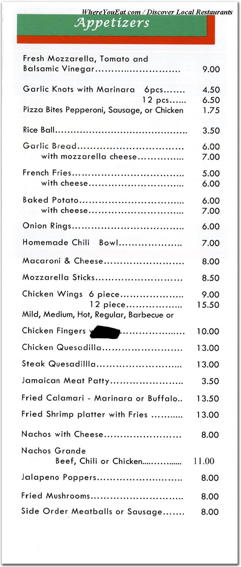 menu image