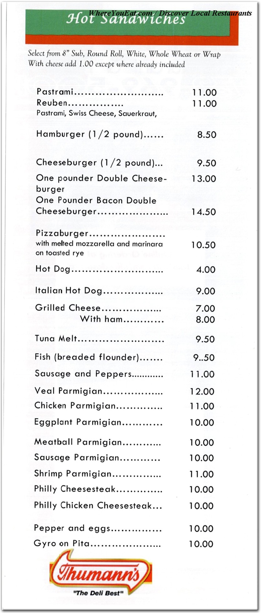 menu image