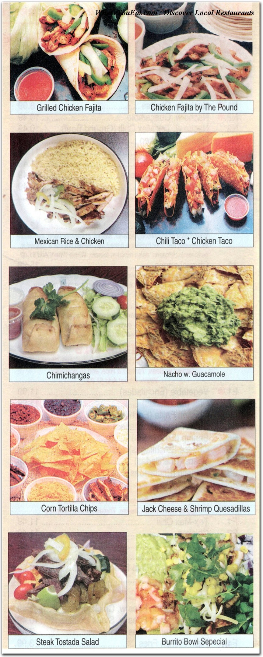 menu image