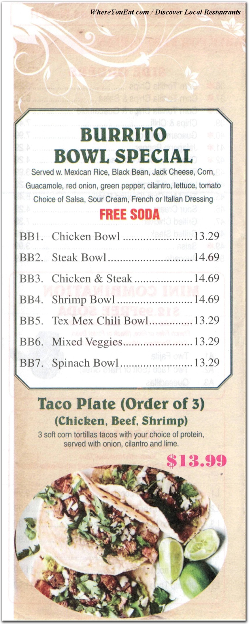 menu image