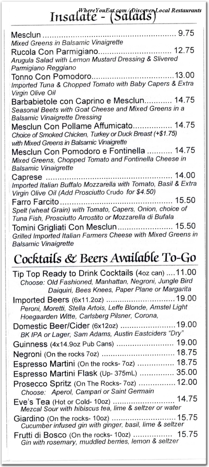 menu image