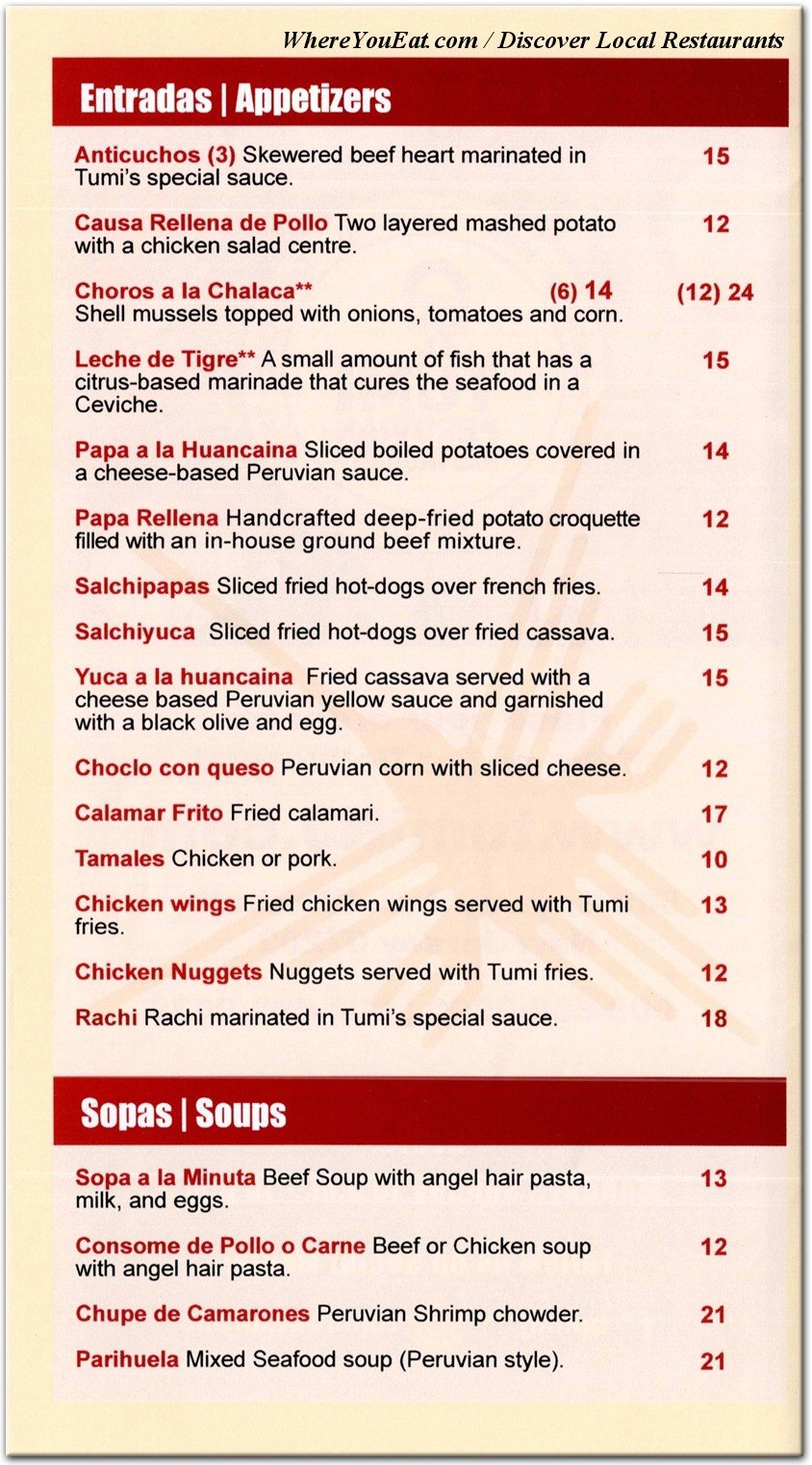 menu image