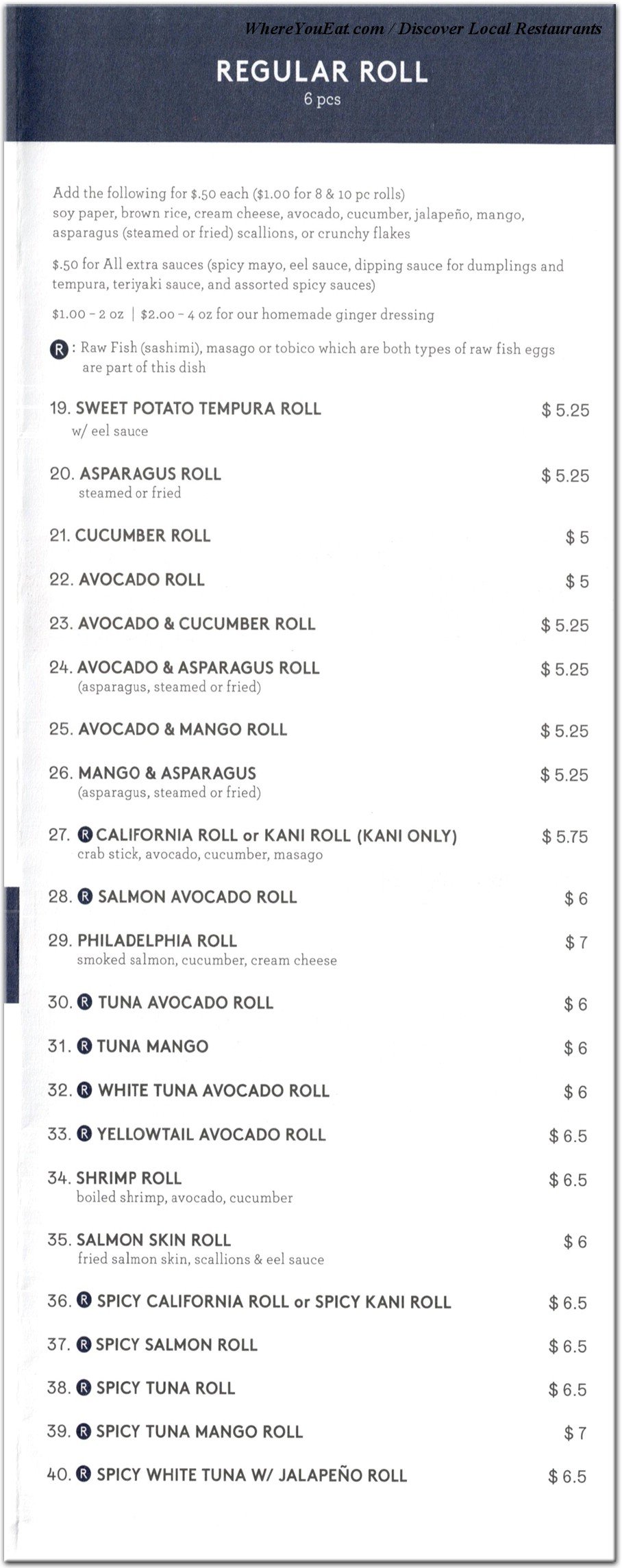 menu image