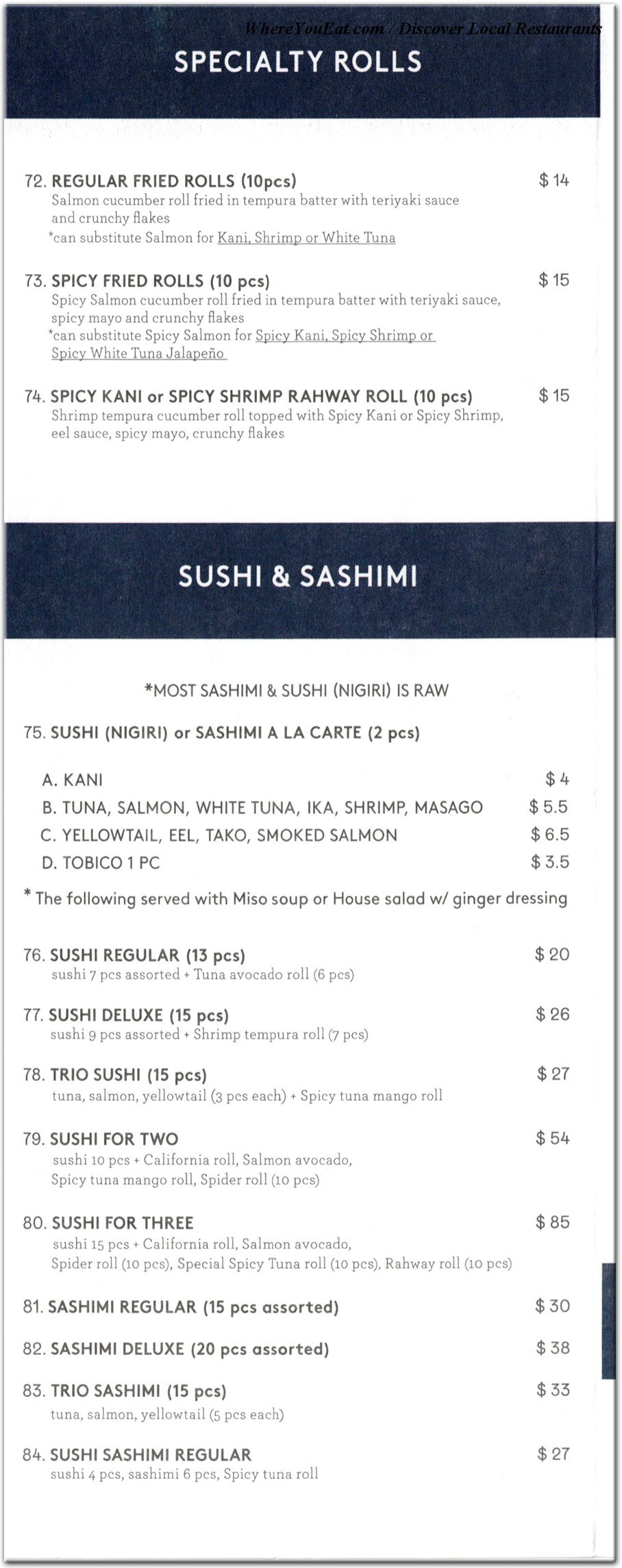 menu image