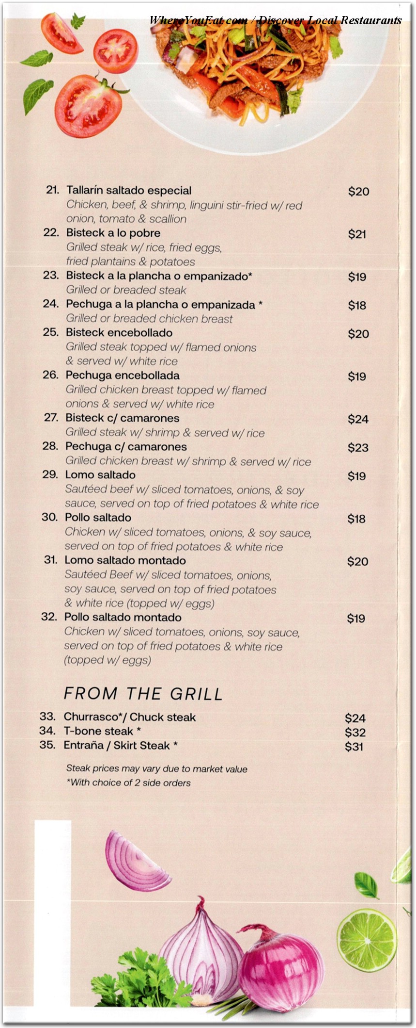 menu image