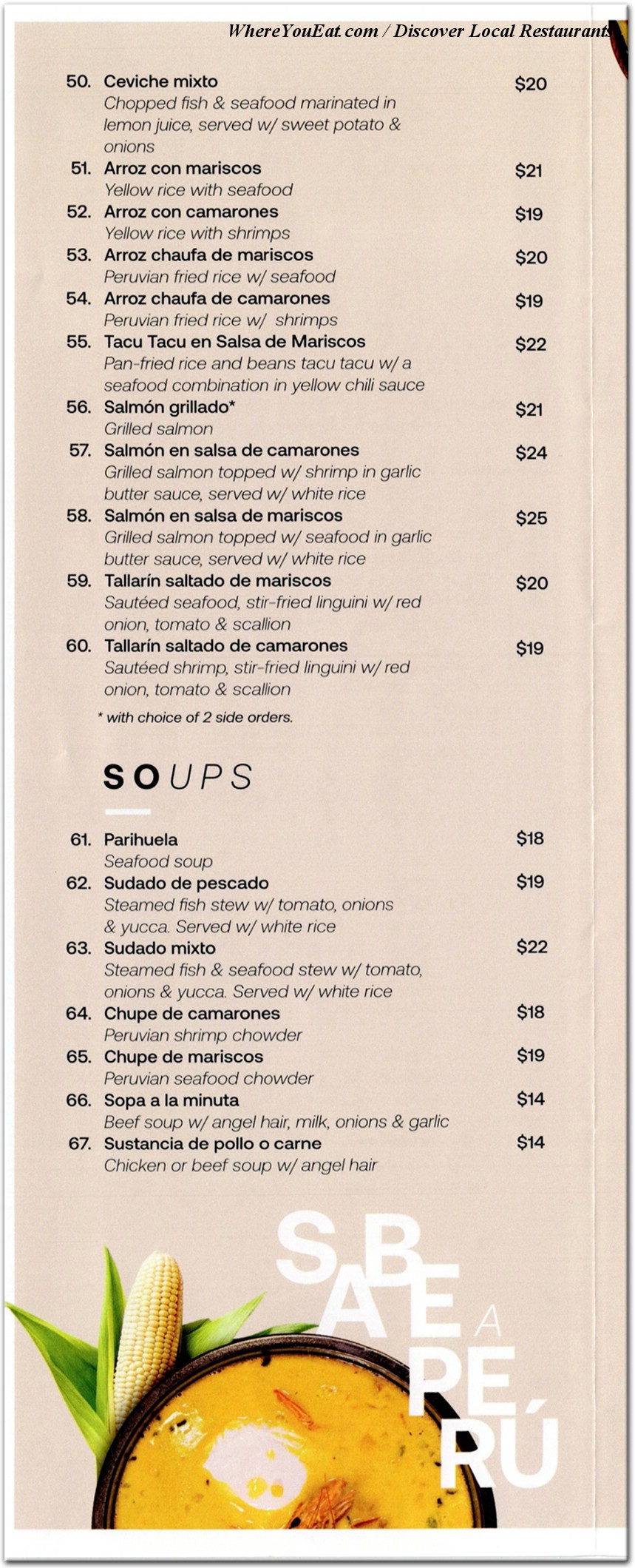 menu image