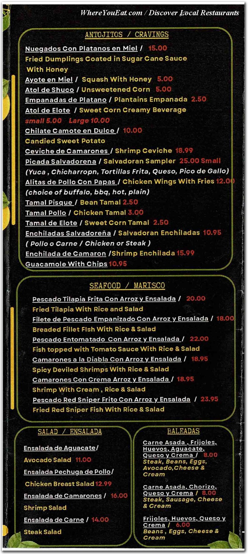 menu image