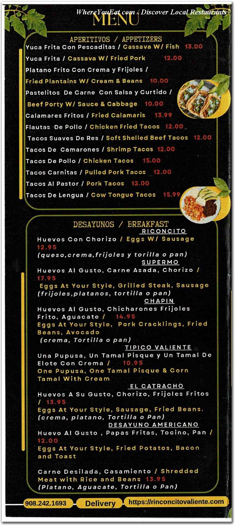 menu image