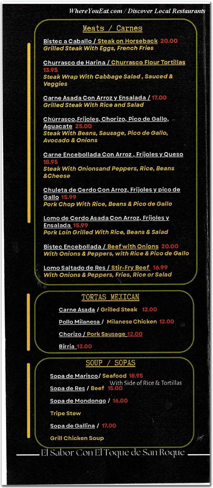 menu image