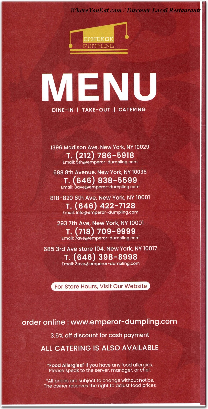 menu image
