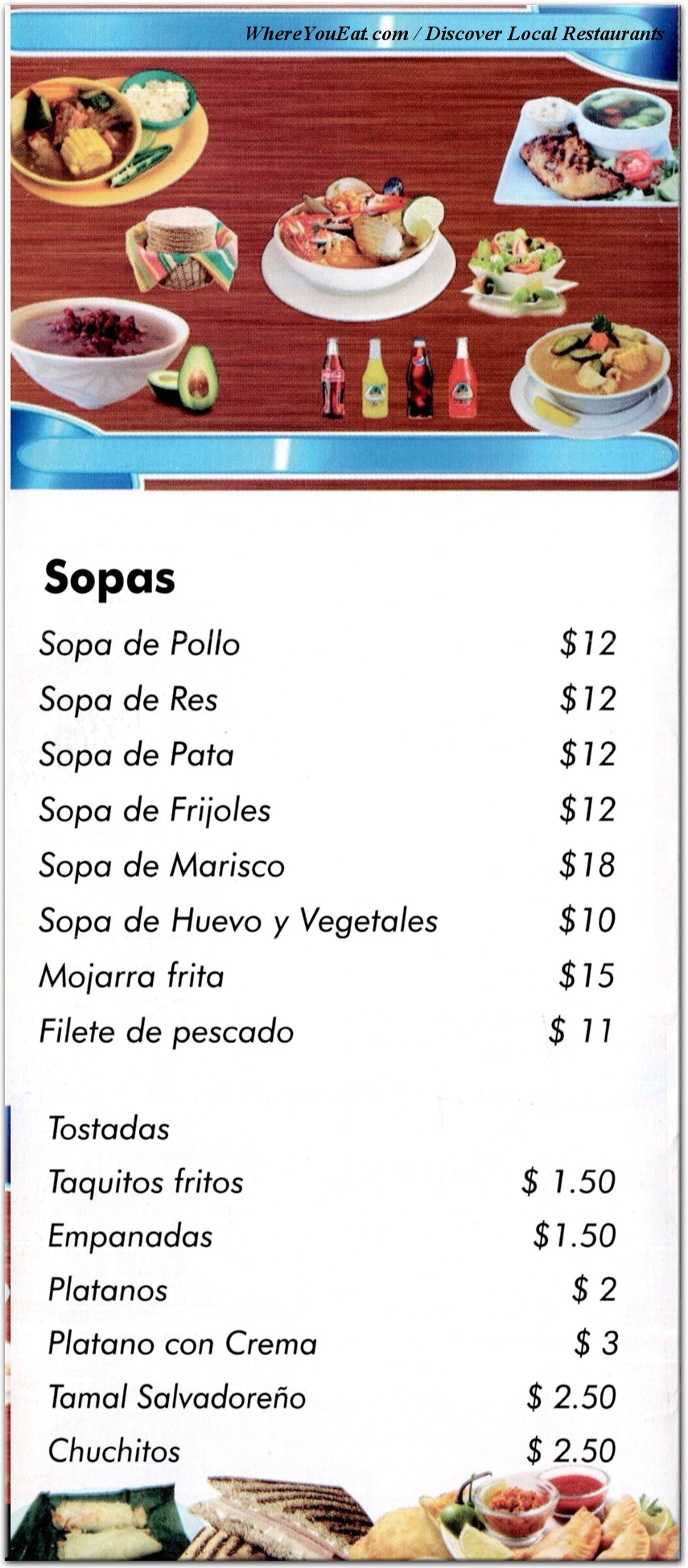 menu image
