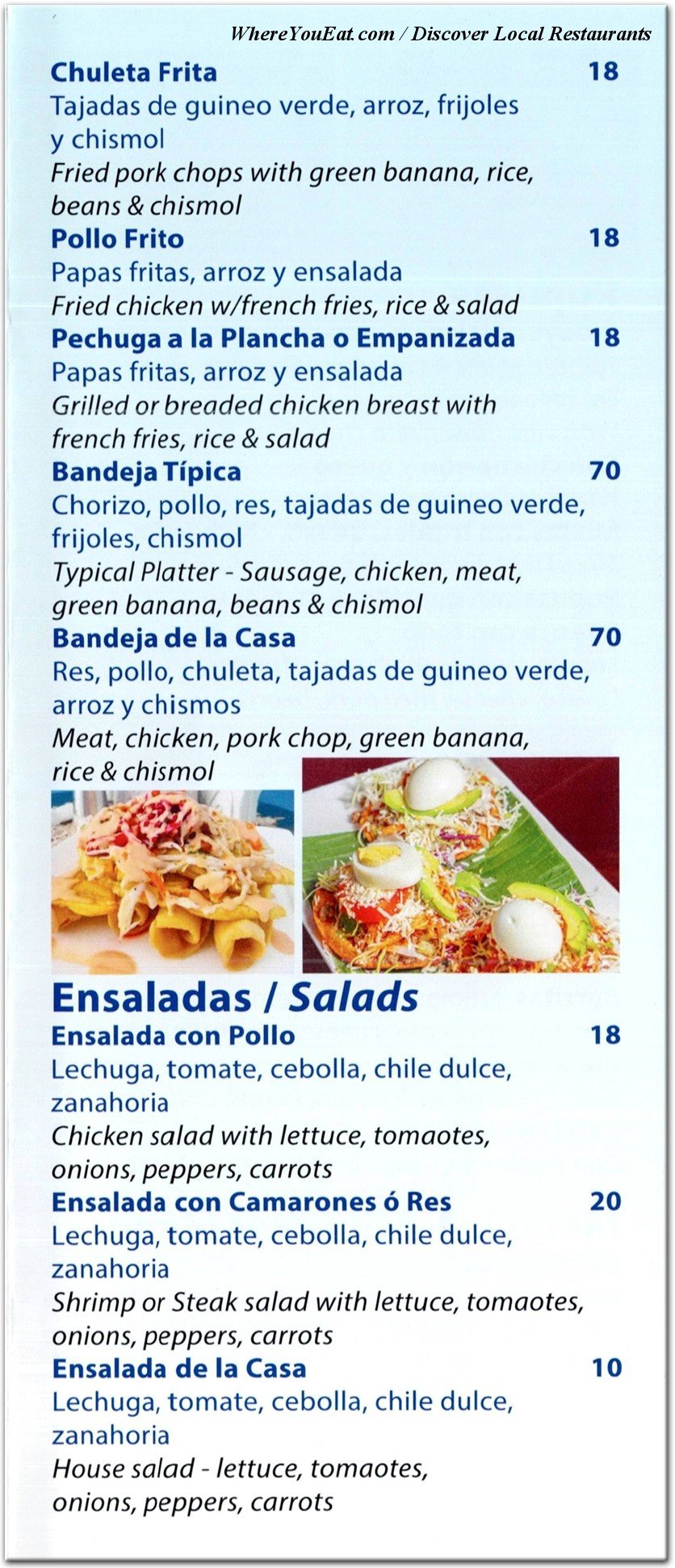 menu image