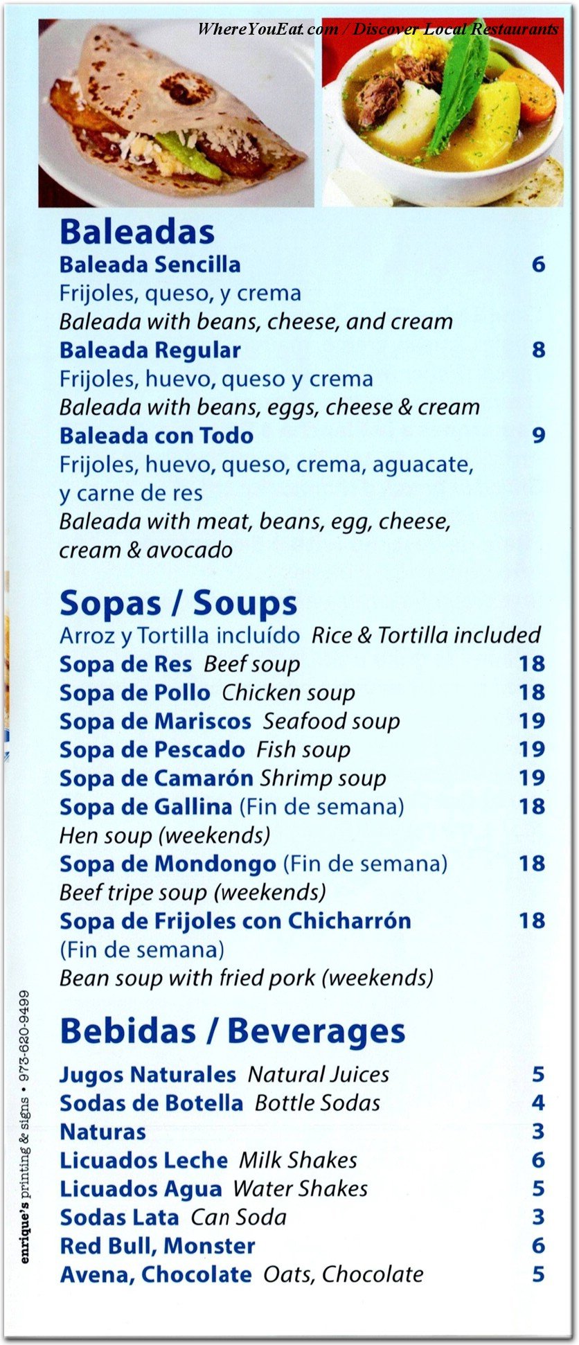 menu image