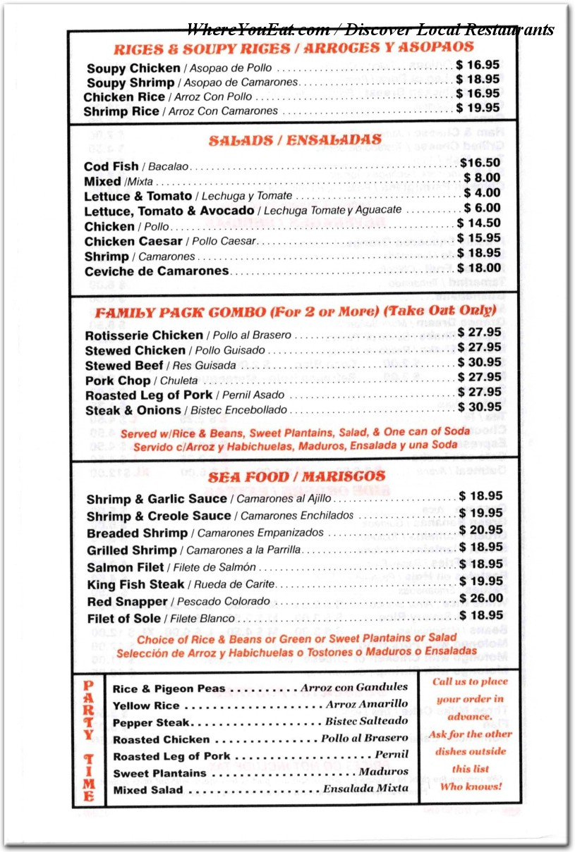 menu image