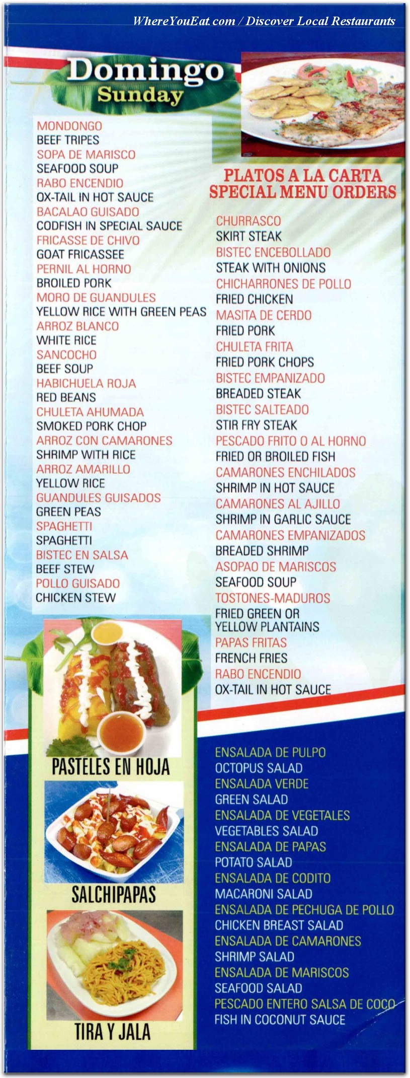 menu image