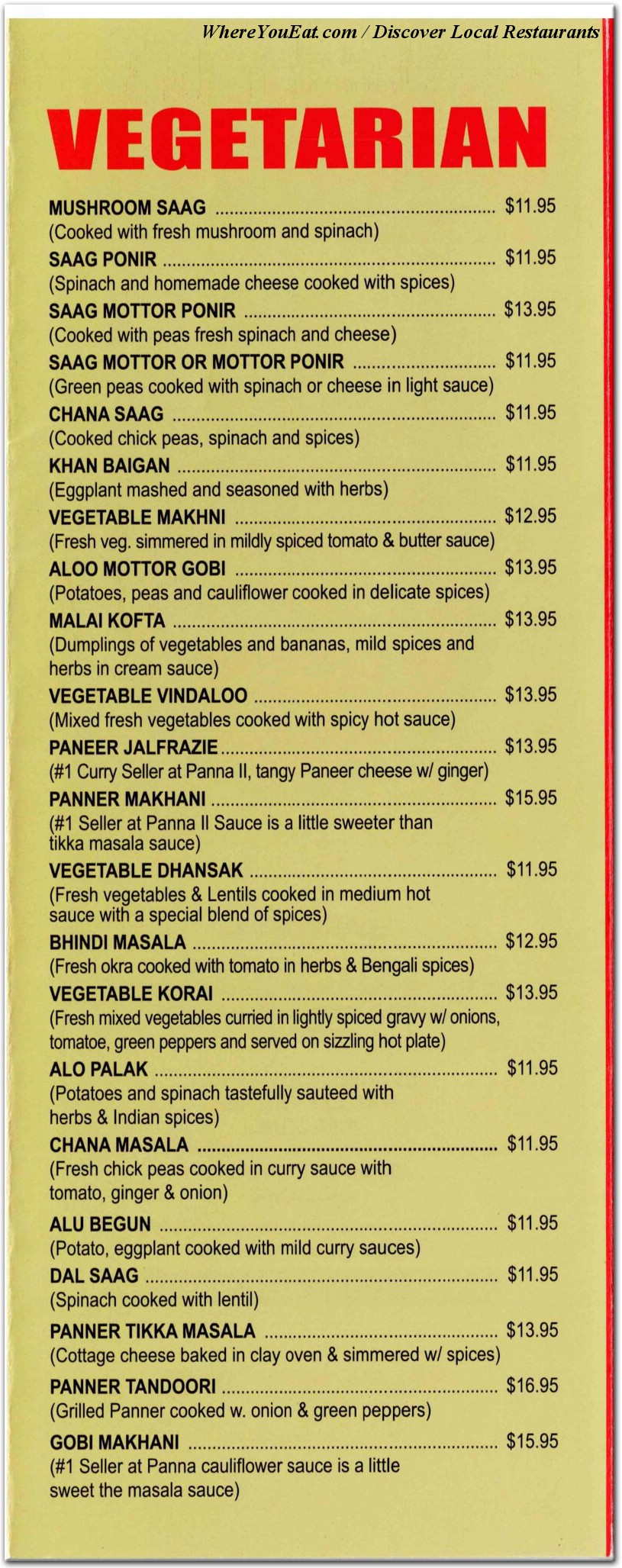 menu image