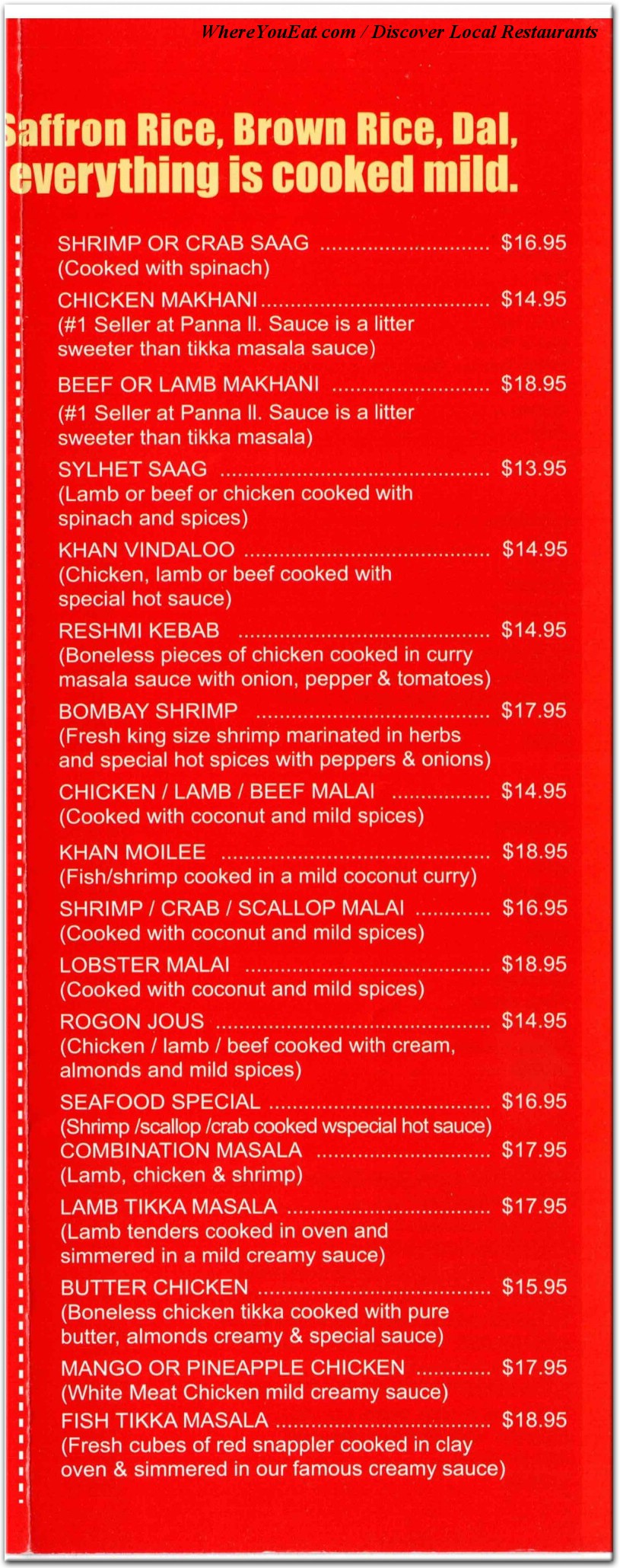 menu image
