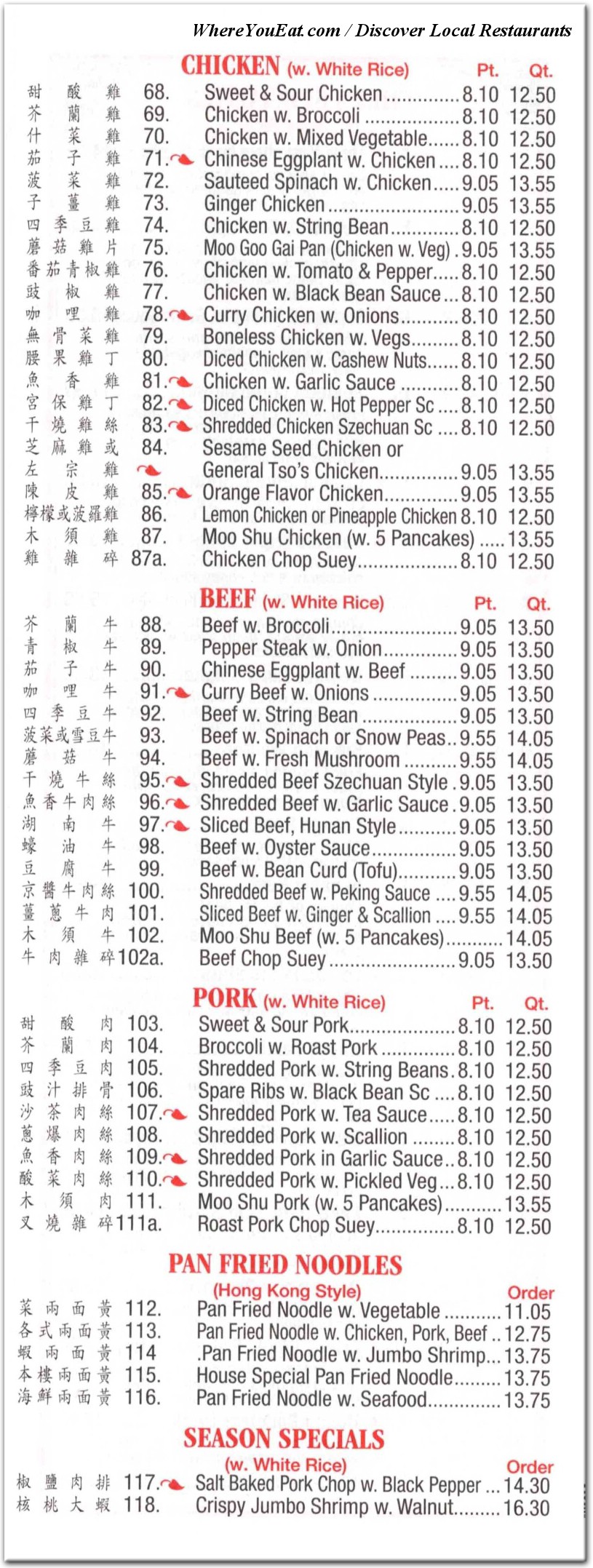 menu image