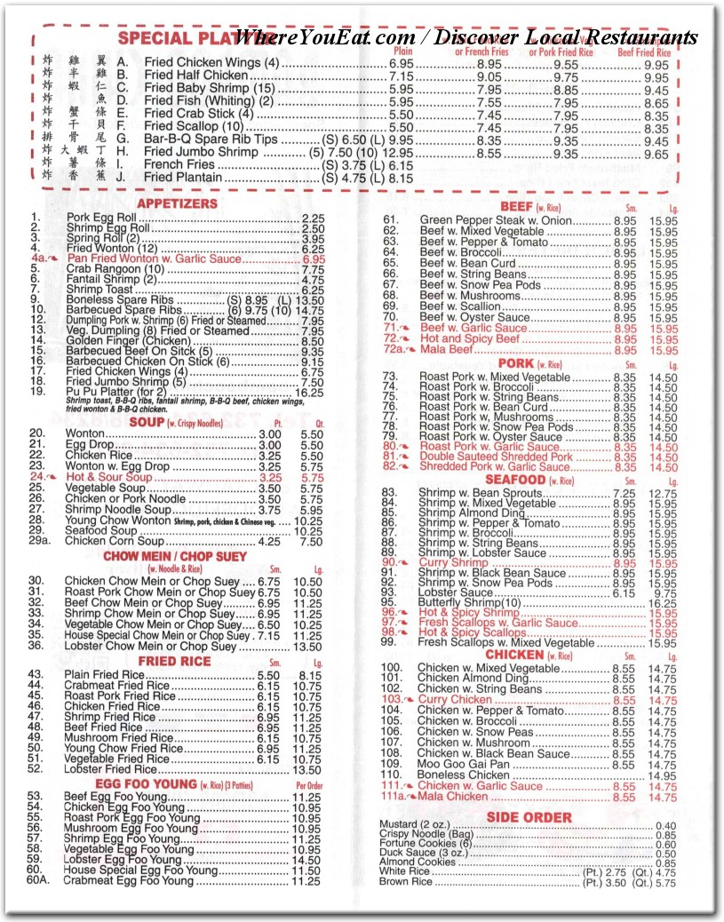 menu image