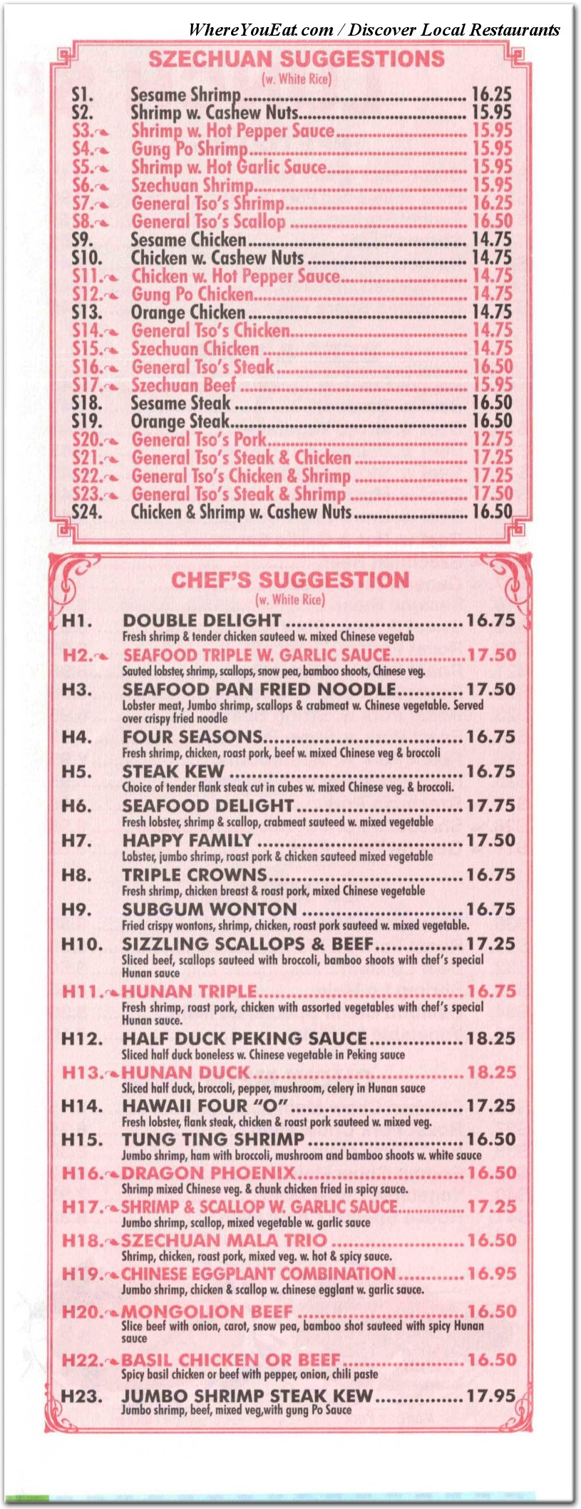 menu image