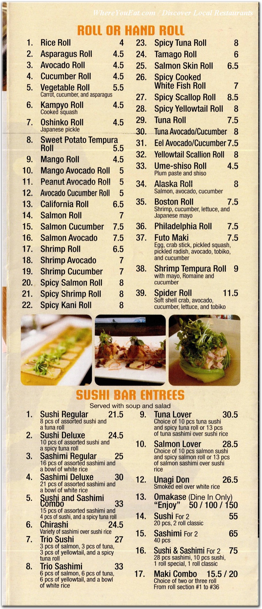menu image