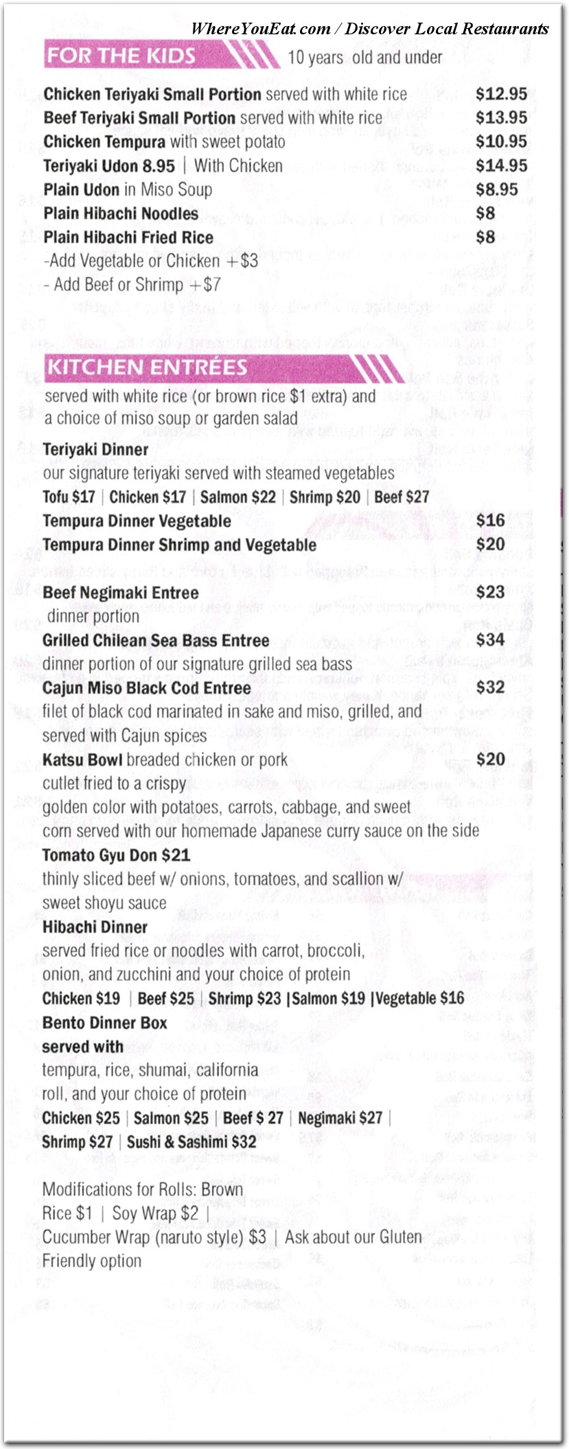 menu image
