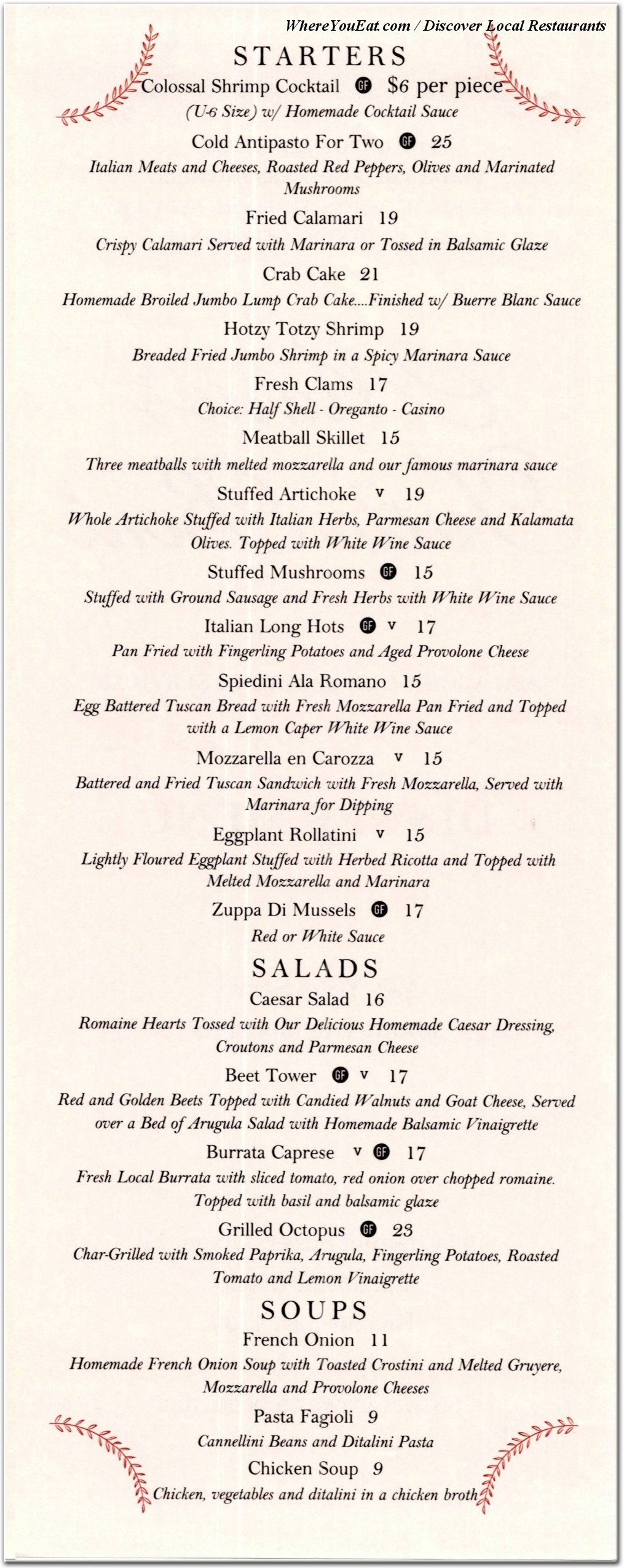 menu image