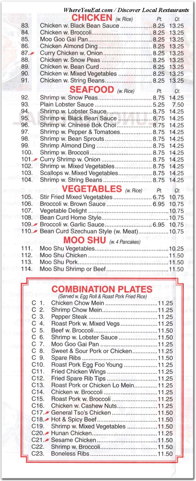 menu image
