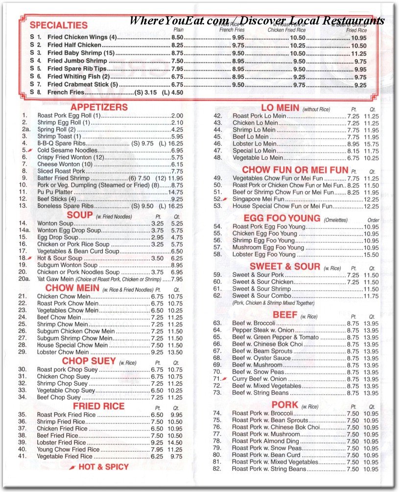 menu image
