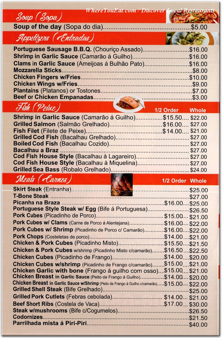 menu image