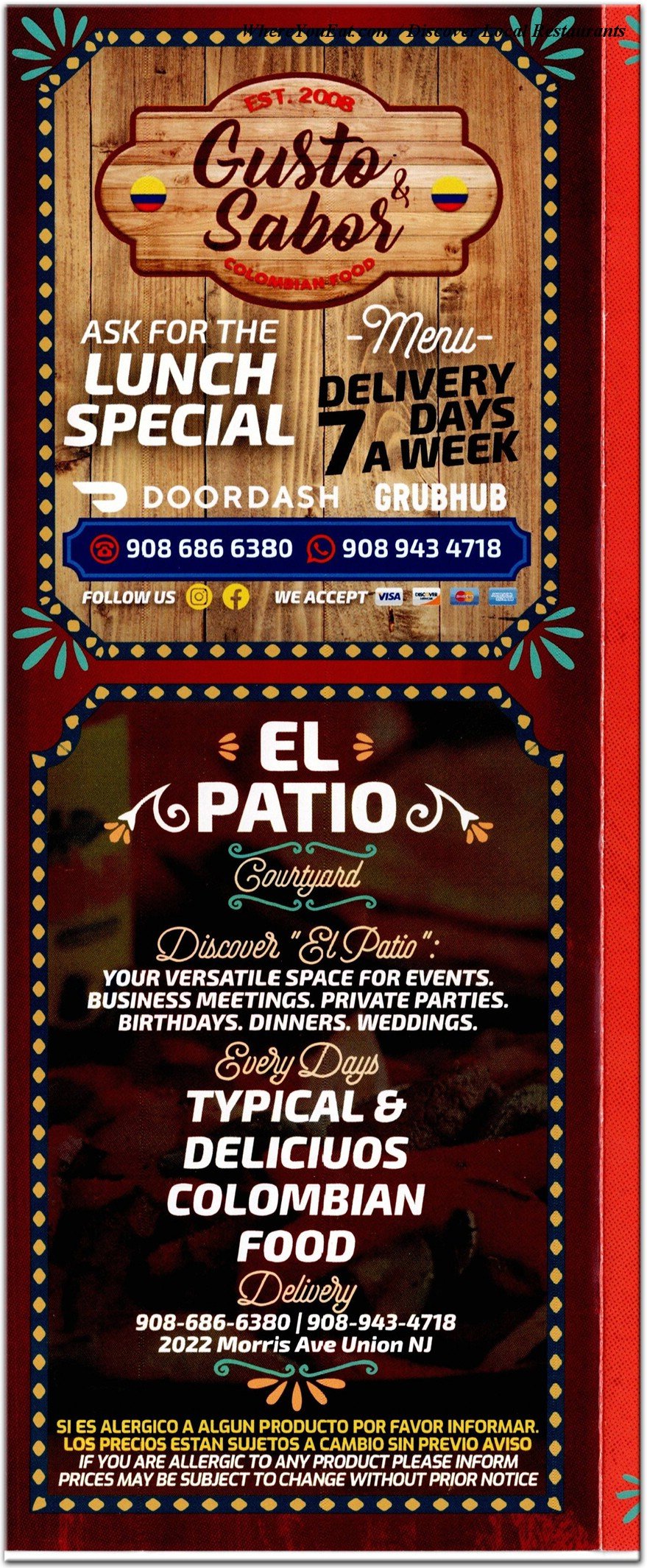 menu image