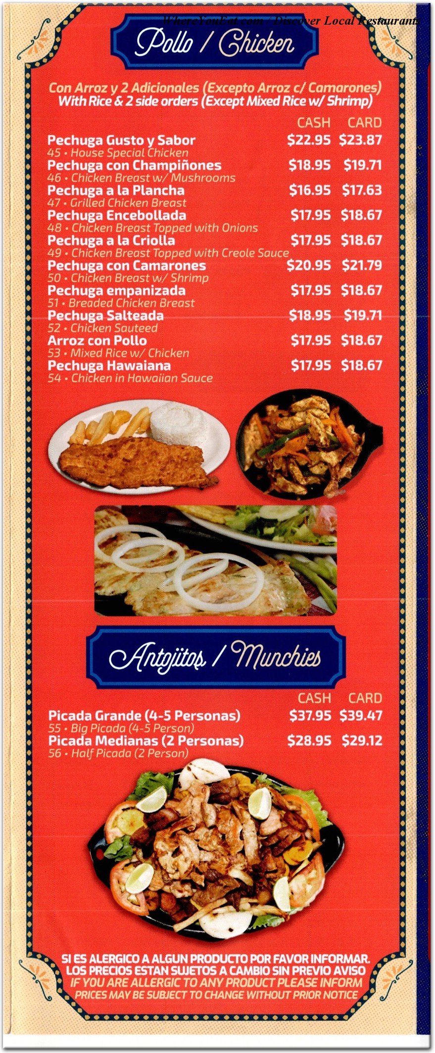 menu image