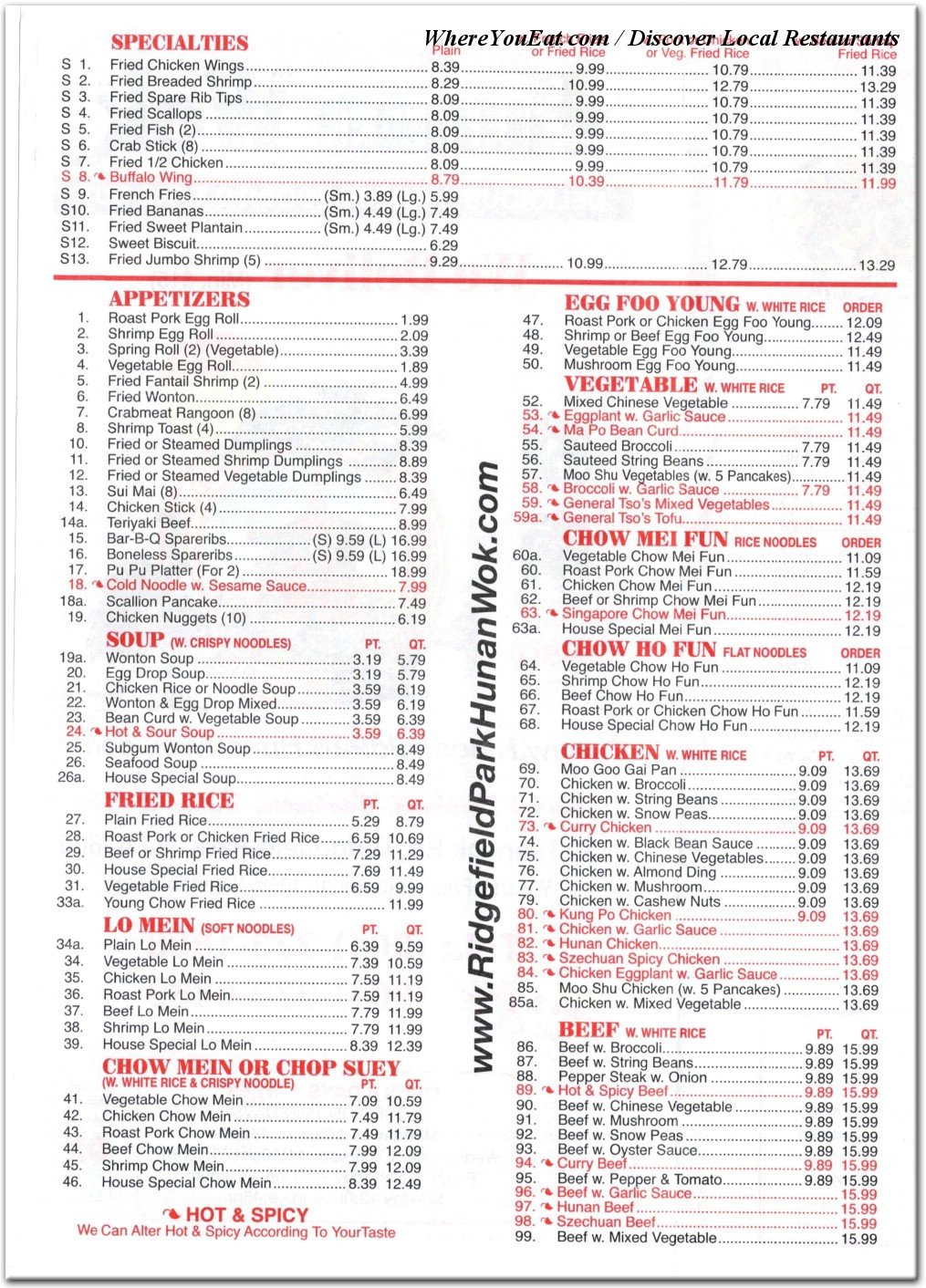 menu image