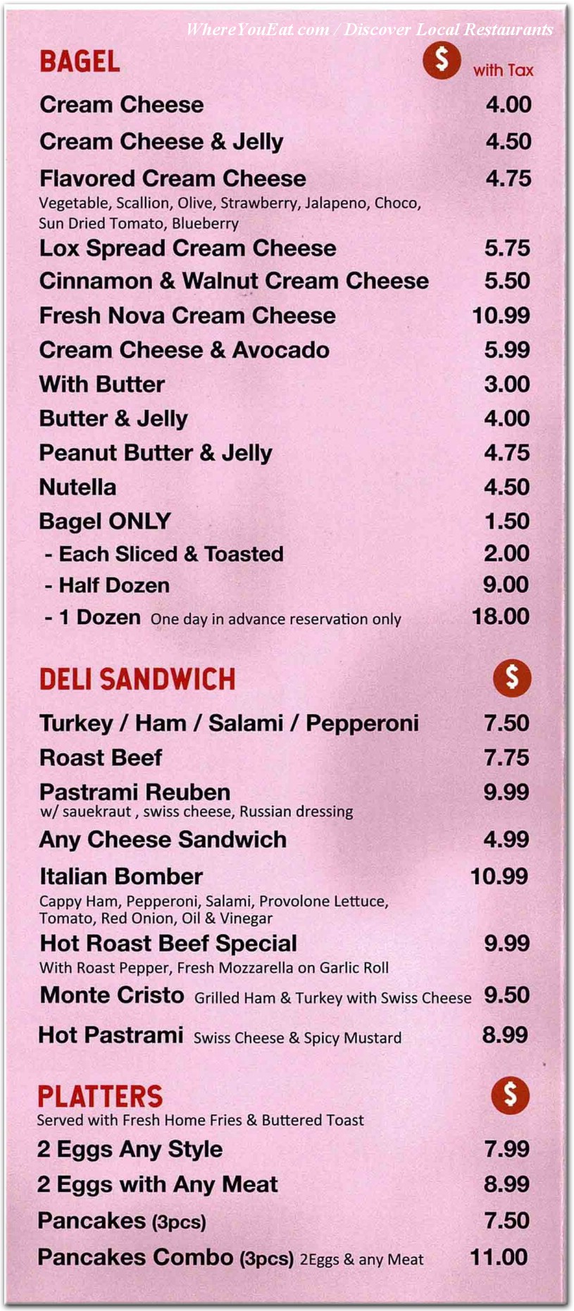 menu image