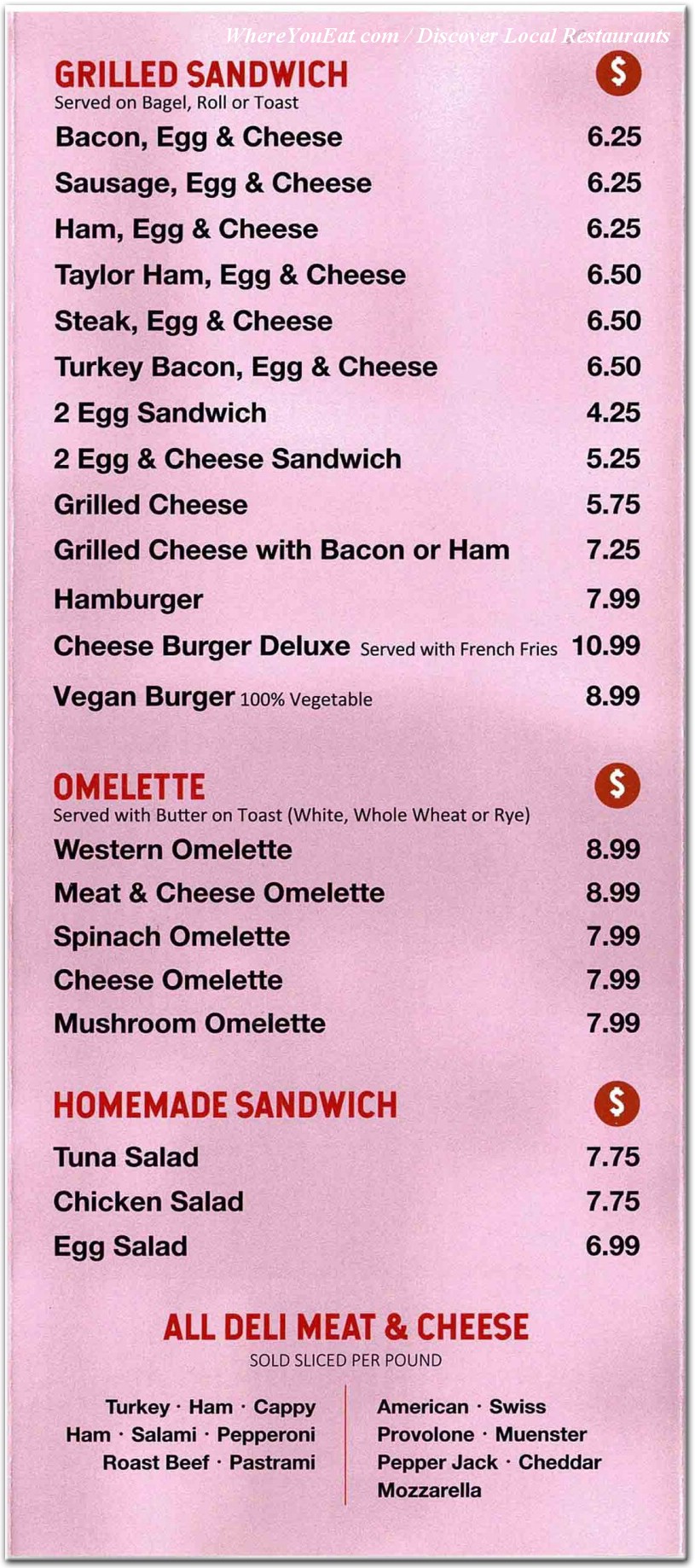 menu image