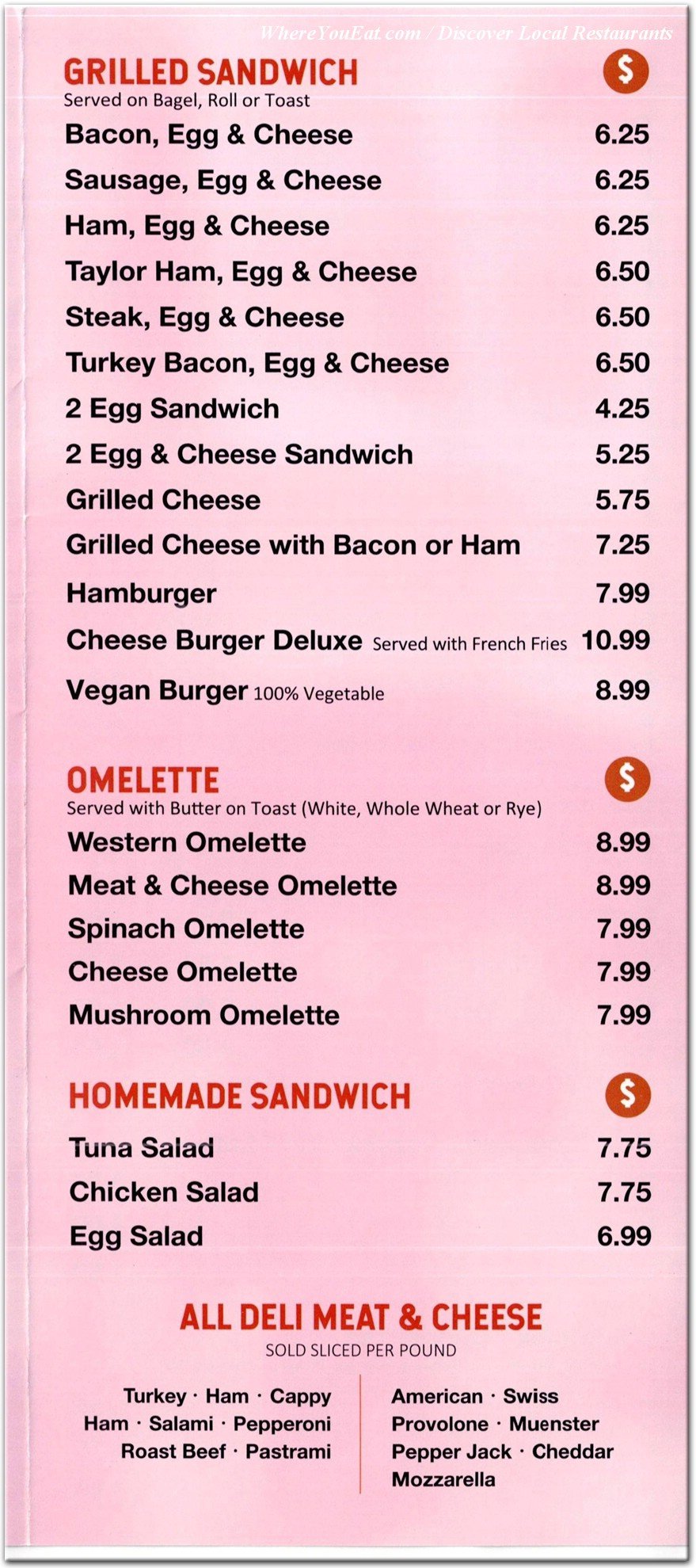 menu image