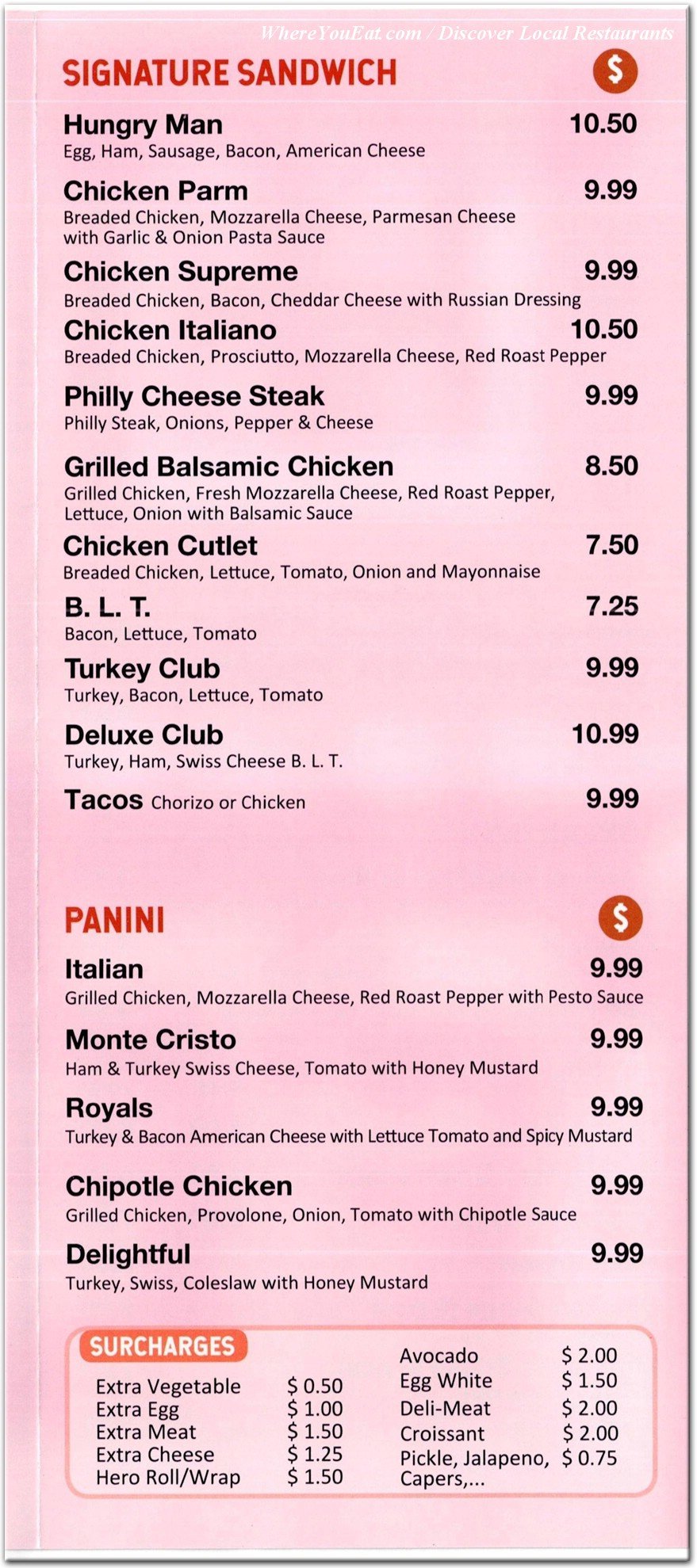 menu image