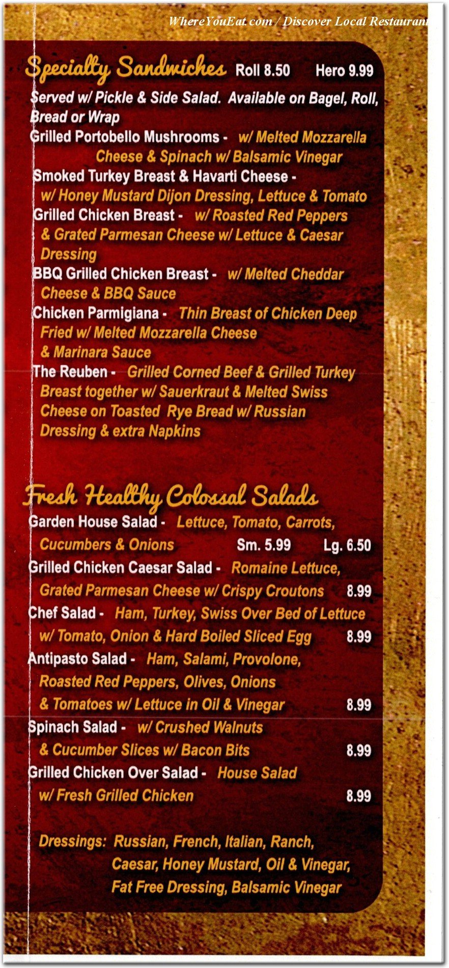 menu image